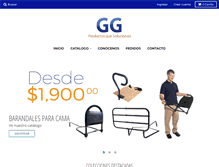 Tablet Screenshot of ggproductos.com
